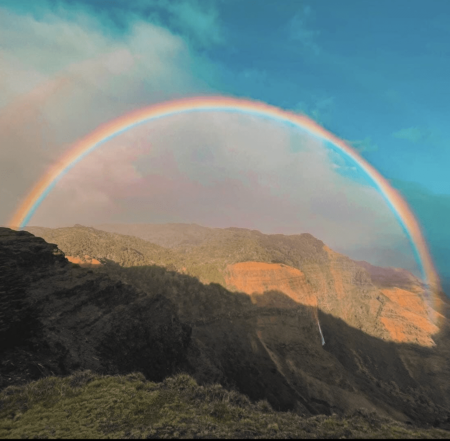 rainbow in kauai